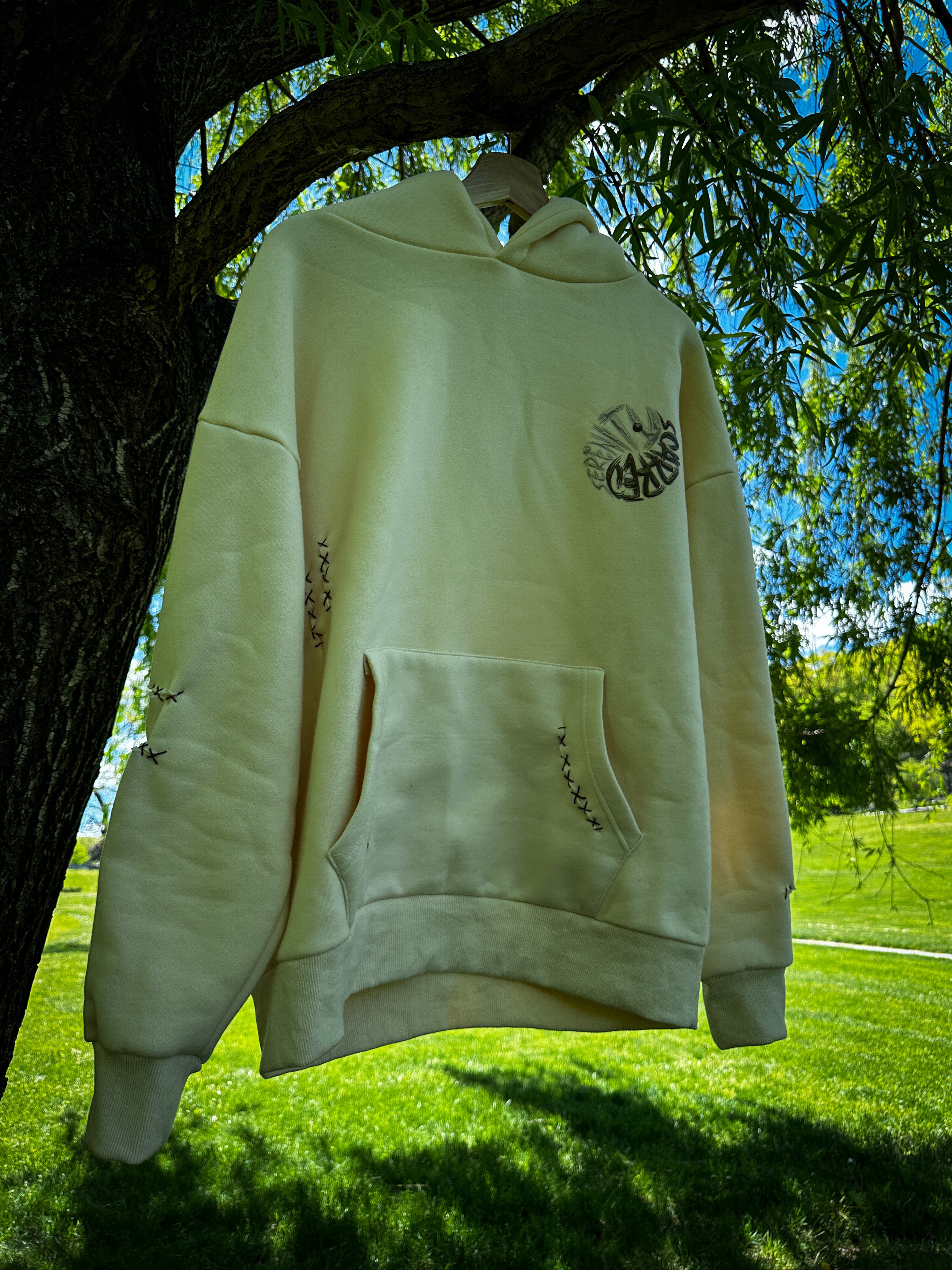 “One” Cream Hoodie